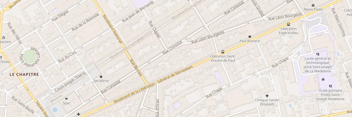 Plan du 99 Bd de la Liberation à Marseille 1er Arrondissement