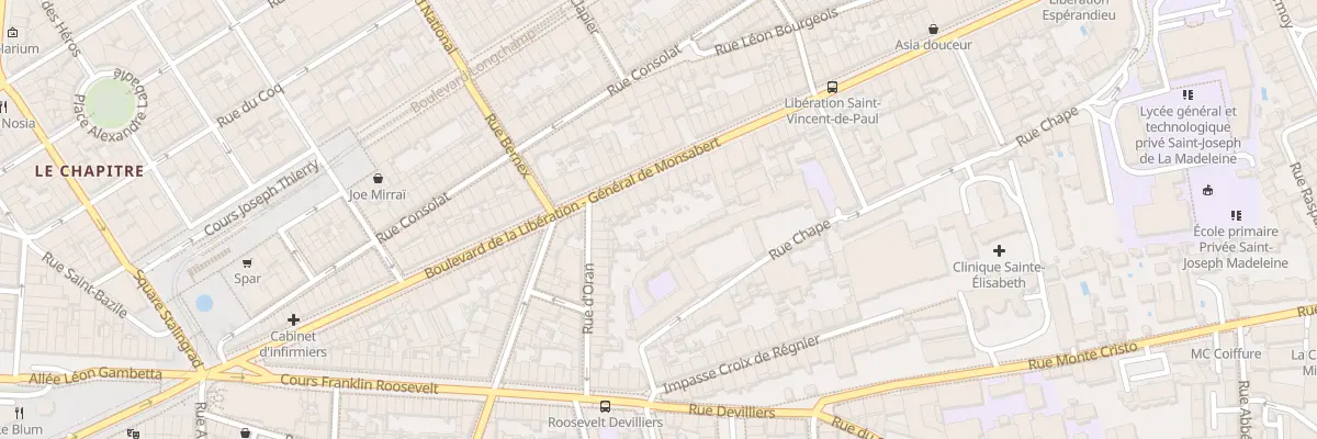 Plan du 70 Bd de la Liberation à Marseille 4e Arrondissement