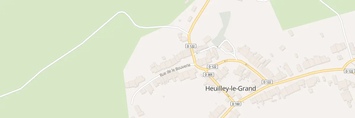 Plan du 8 Rue de la Bouverie à Heuilley-le-Grand