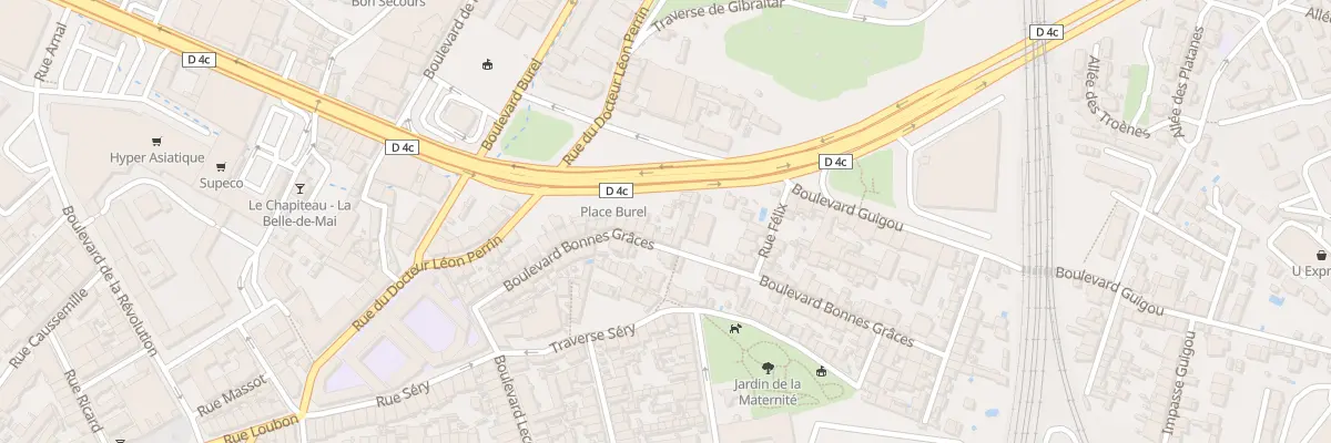 Plan du 43 Bd Bonnes Graces à Marseille 3e Arrondissement