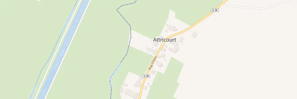 Plan du 1 Rue de la Vingeanne à Attricourt