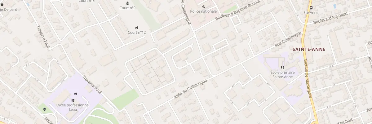 Plan du 80 Rue callelongue à Marseille 8e Arrondissement