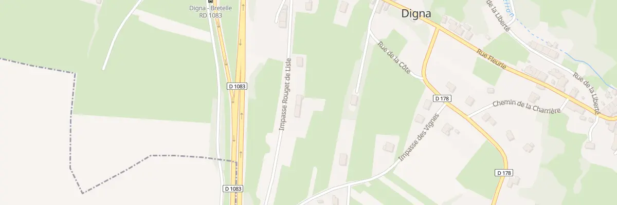 Plan du 5 Imp Rouget de Lisle à Digna