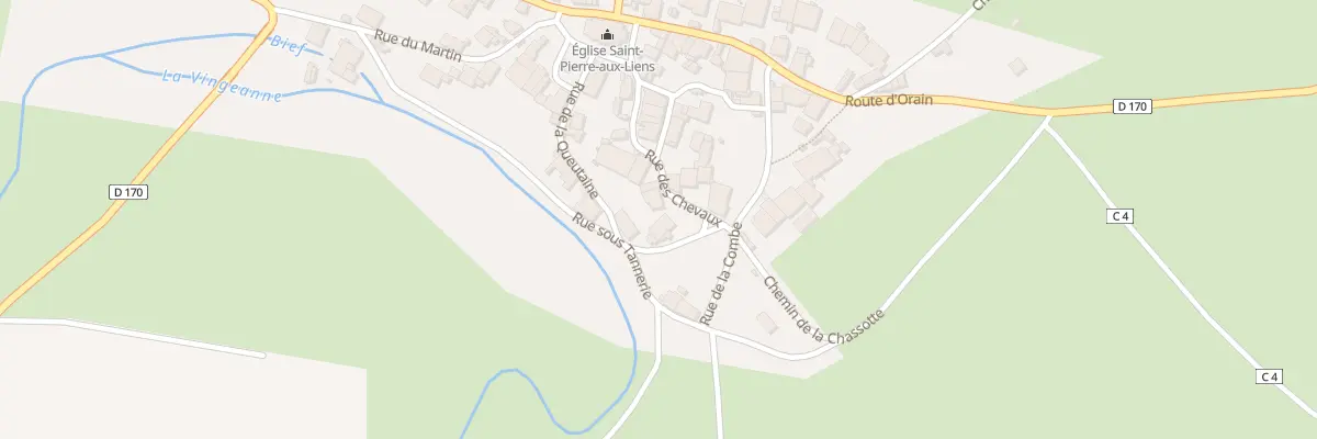 Plan du 1 Rue de la Fontaine à Percey-le-Grand
