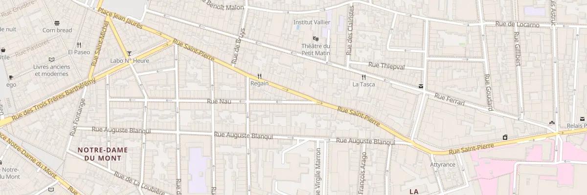 Plan du 60 Rue saint pierre à Marseille 5e Arrondissement