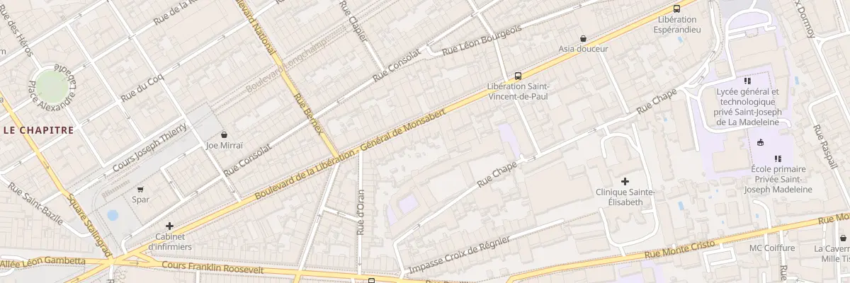 Plan du 78 Bd de la Liberation à Marseille 4e Arrondissement