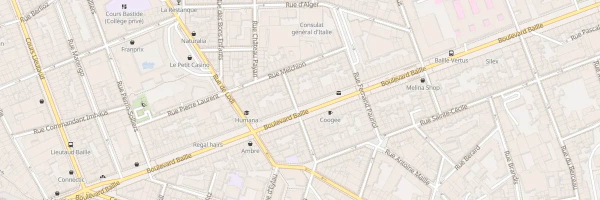 Plan du 91 Bd Baille à Marseille 5e Arrondissement