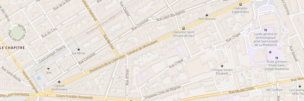 Plan du 80 Bd de la Liberation à Marseille 4e Arrondissement