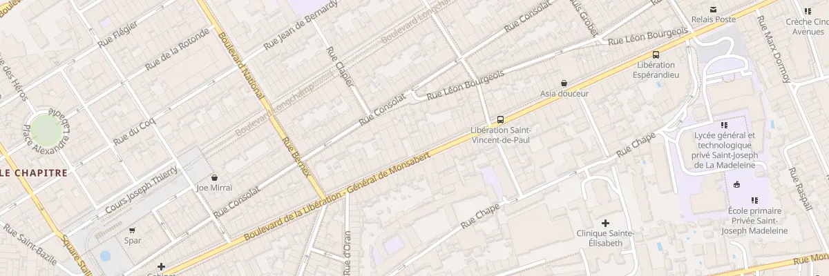 Plan du 105 Bd de la Liberation à Marseille 1er Arrondissement
