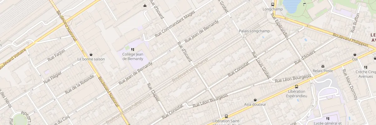 Plan du 81 Bd Longchamp à Marseille 1er Arrondissement