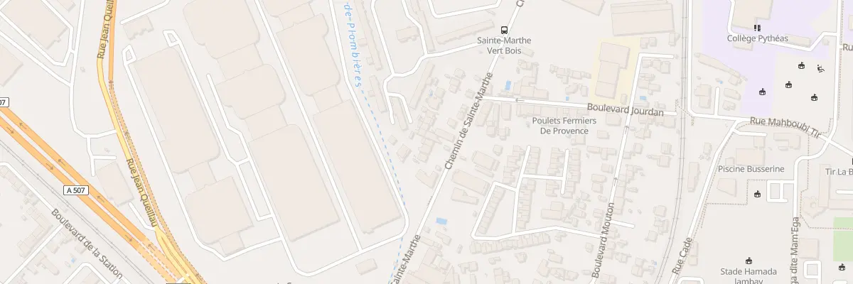 Plan du 257 Che Sainte-Marthe à Marseille 14e Arrondissement