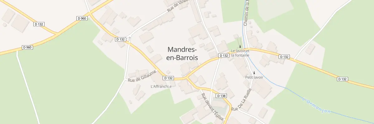 Plan du 1 Rue de la Fontaine à Mandres-en-Barrois