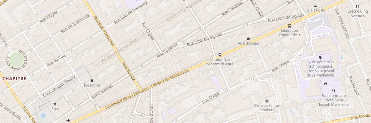 Plan du 109 Bd de la Liberation à Marseille 1er Arrondissement