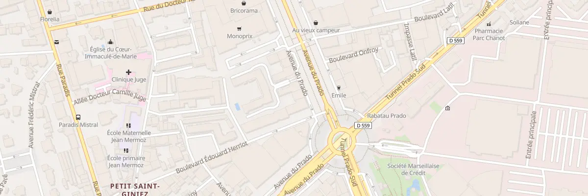 Plan du 298 Av du Prado à Marseille 8e Arrondissement
