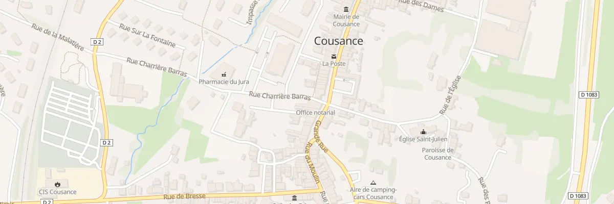 Plan du 37 Grande Rue à Cousance