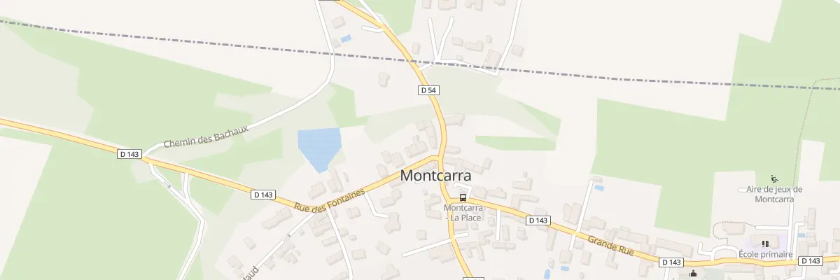 Plan du 10 Rue des Fontaines à Montcarra