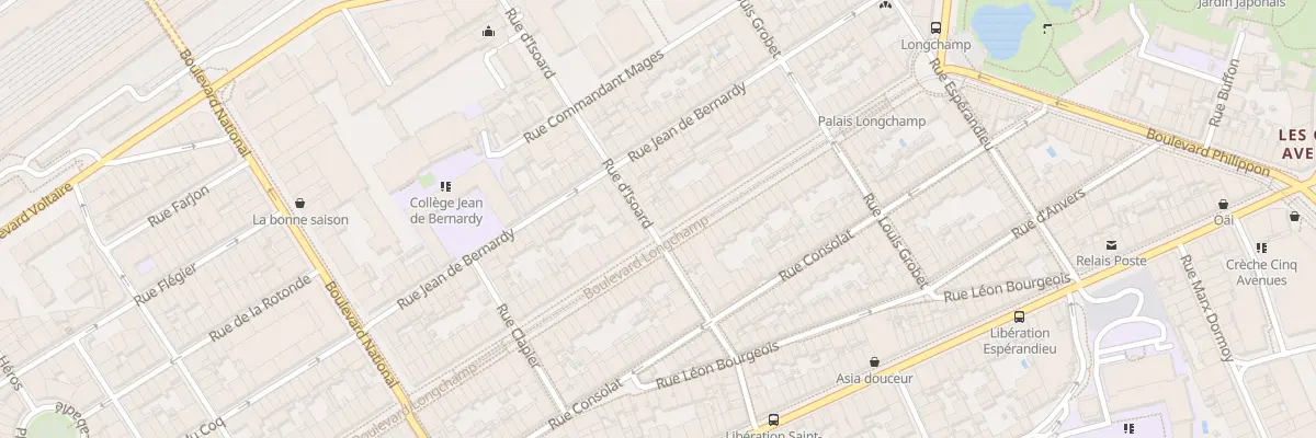 Plan du 83 Bd Longchamp à Marseille 1er Arrondissement