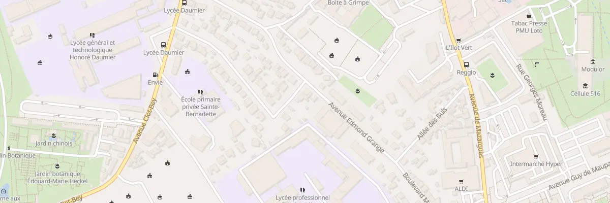 Plan du 38 Av Helene Boucher à Marseille 8e Arrondissement