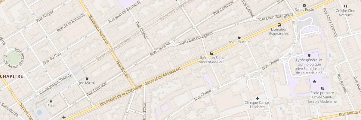 Plan du 111 Bd de la Liberation à Marseille 1er Arrondissement