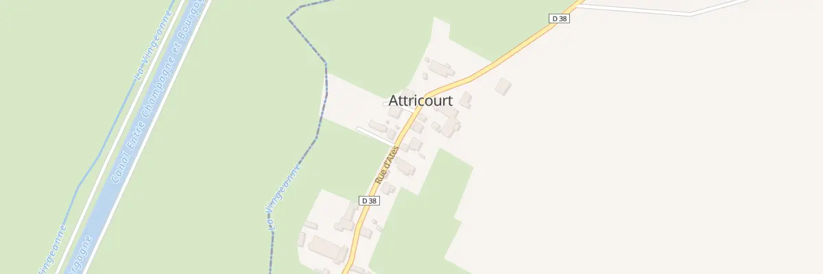 Plan du 8 Rue d’Atés à Attricourt