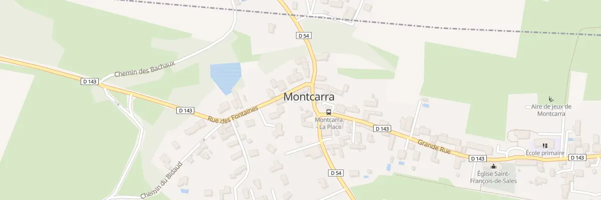 Plan du 24 Rue du Stade à Montcarra