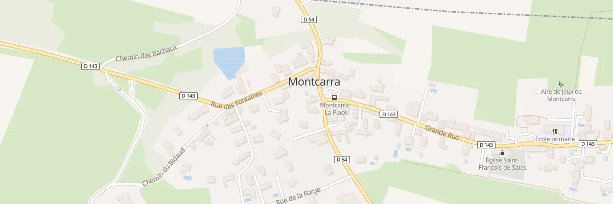 Plan du 54 Rue du Stade à Montcarra