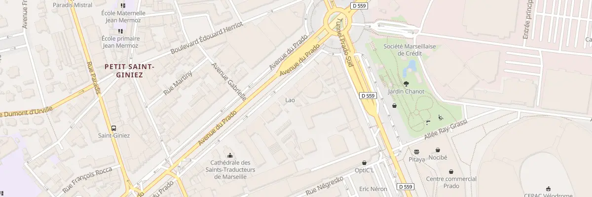 Plan du 311 Av du Prado à Marseille 8e Arrondissement