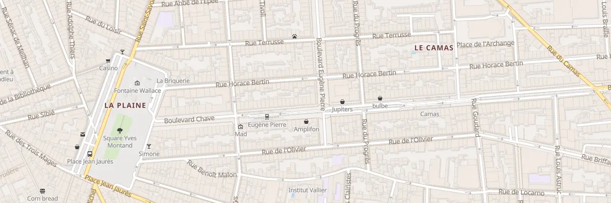 Plan du 55 Bd Chave à Marseille 5e Arrondissement
