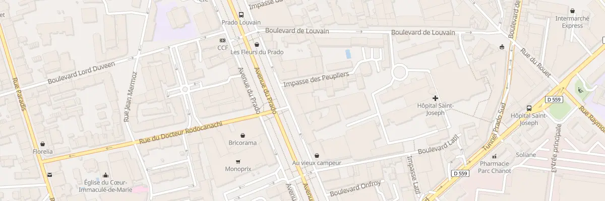 Plan du 241 Av du Prado à Marseille 8e Arrondissement