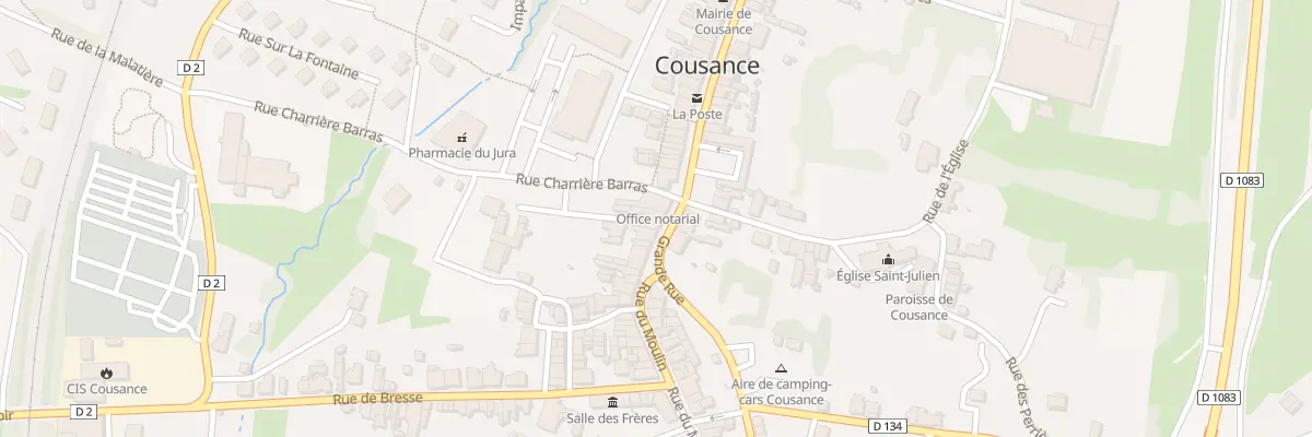 Plan du 35 Grande Rue à Cousance