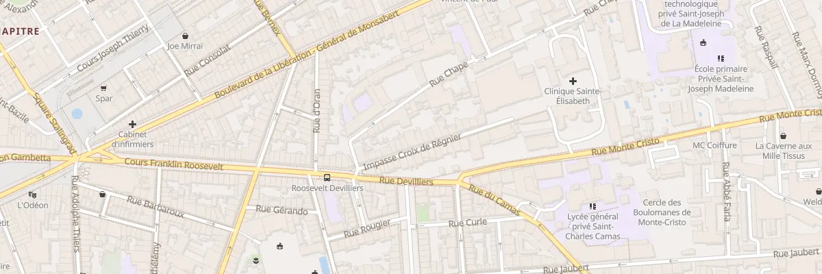 Plan du 21 Imp Croix de Regnier à Marseille 4e Arrondissement