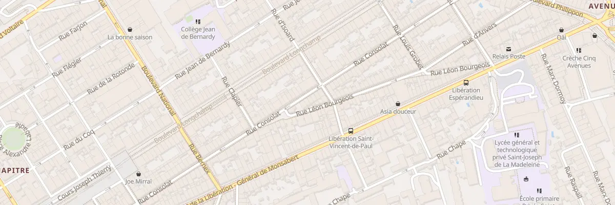 Plan du 92 Rue consolat à Marseille 1er Arrondissement