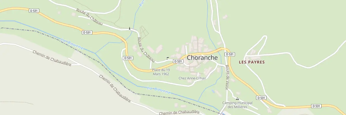 Plan du 1 Pl du 19 Mars à Choranche
