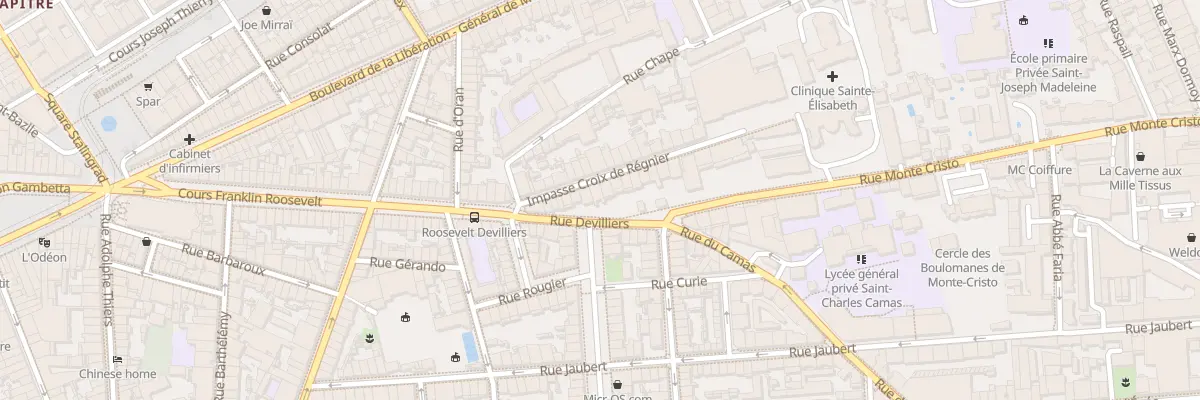 Plan du 14 Imp Croix de Regnier à Marseille 4e Arrondissement