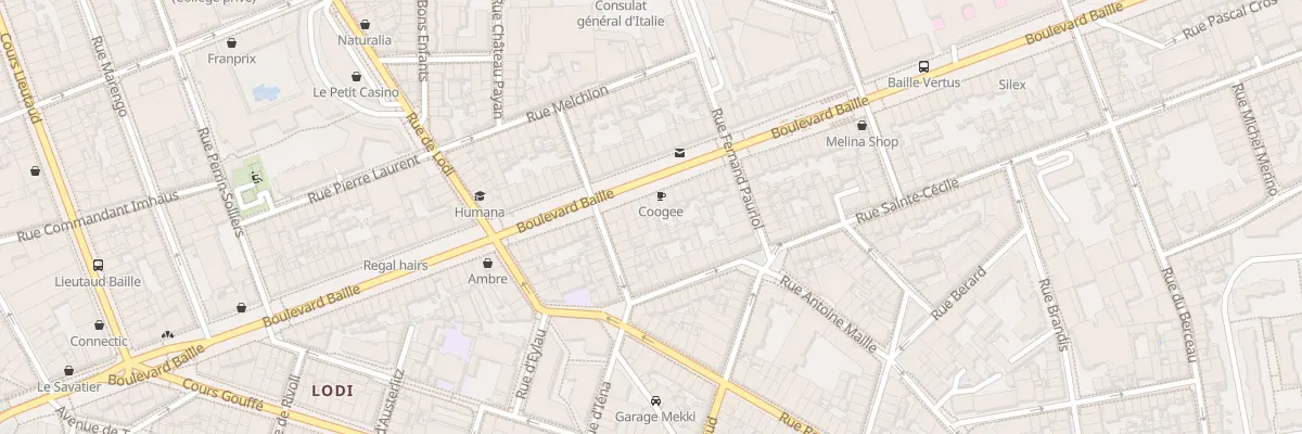 Plan du 96 Bd Baille à Marseille 5e Arrondissement