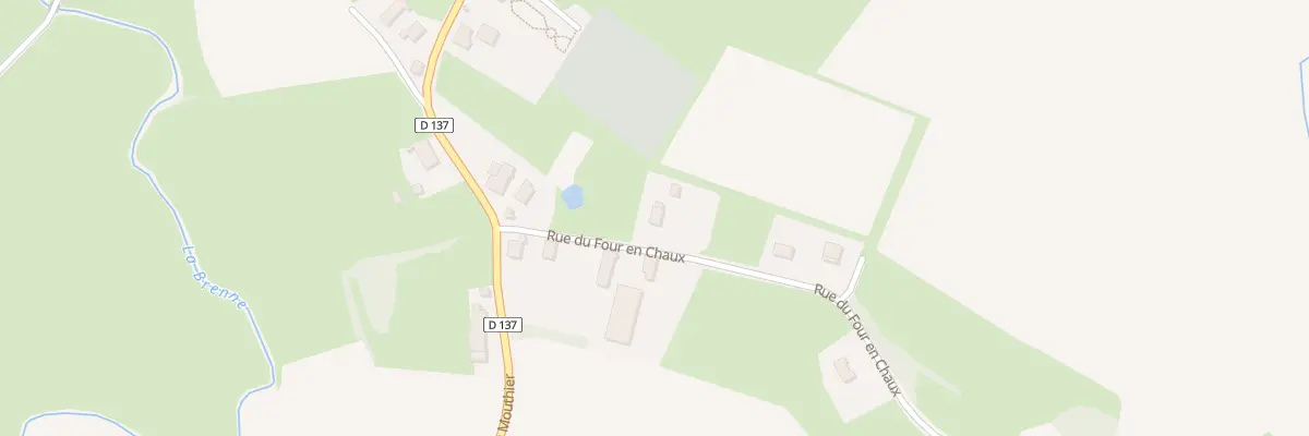 Plan du 1 Rue de Four-en-chaux à Mouthier-en-Bresse