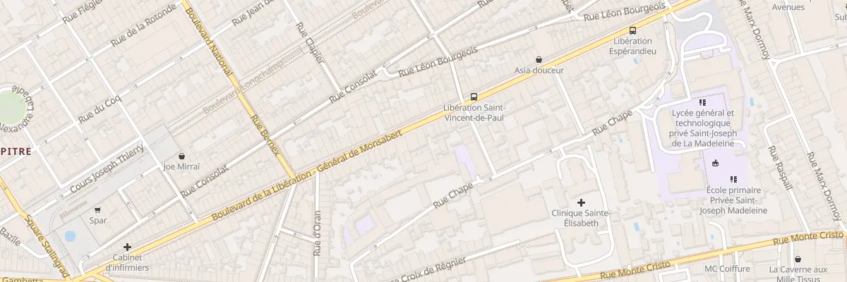 Plan du 88 Bd de la Liberation à Marseille 4e Arrondissement