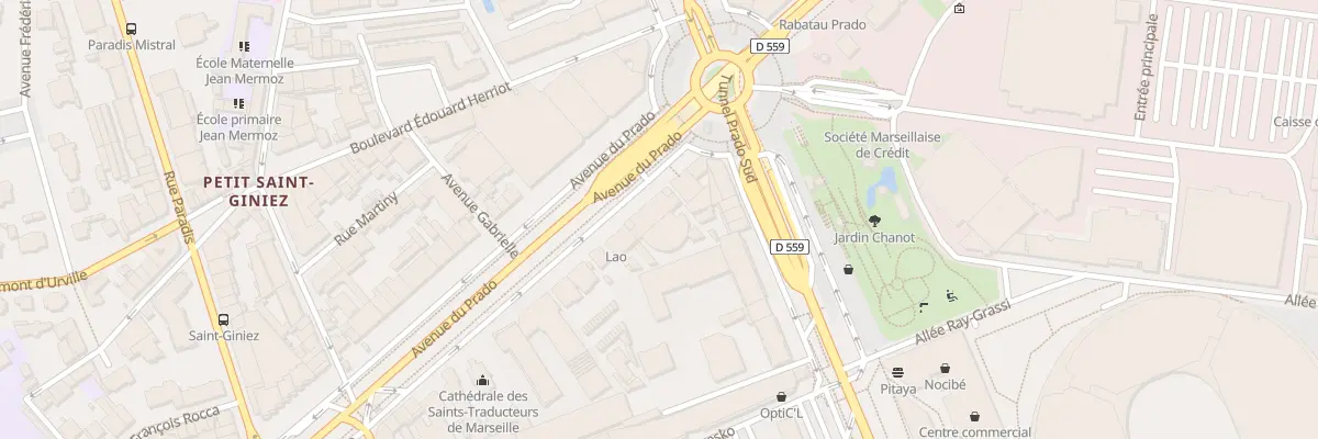 Plan du 305 Av du Prado à Marseille 8e Arrondissement
