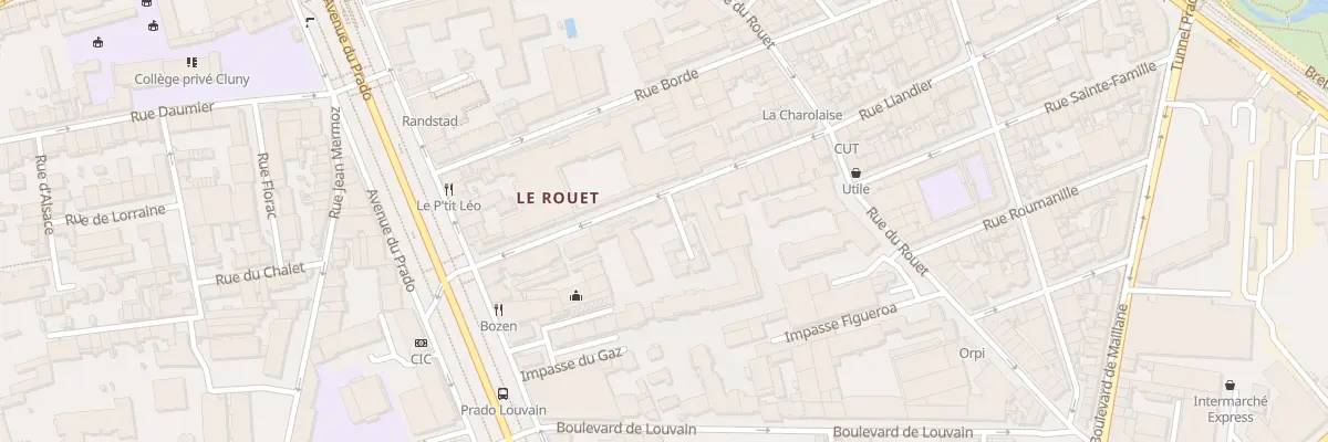 Plan du 36 Rue liandier à Marseille 8e Arrondissement