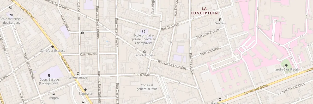 Plan du 6 Rue virgile marron à Marseille 5e Arrondissement