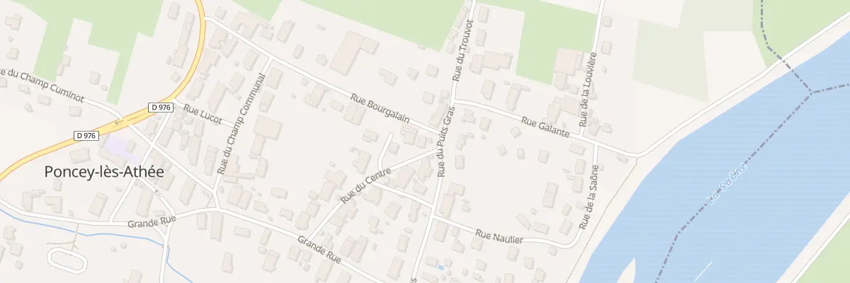 Plan du 12 Rue Bourgalin à Poncey-lès-Athée