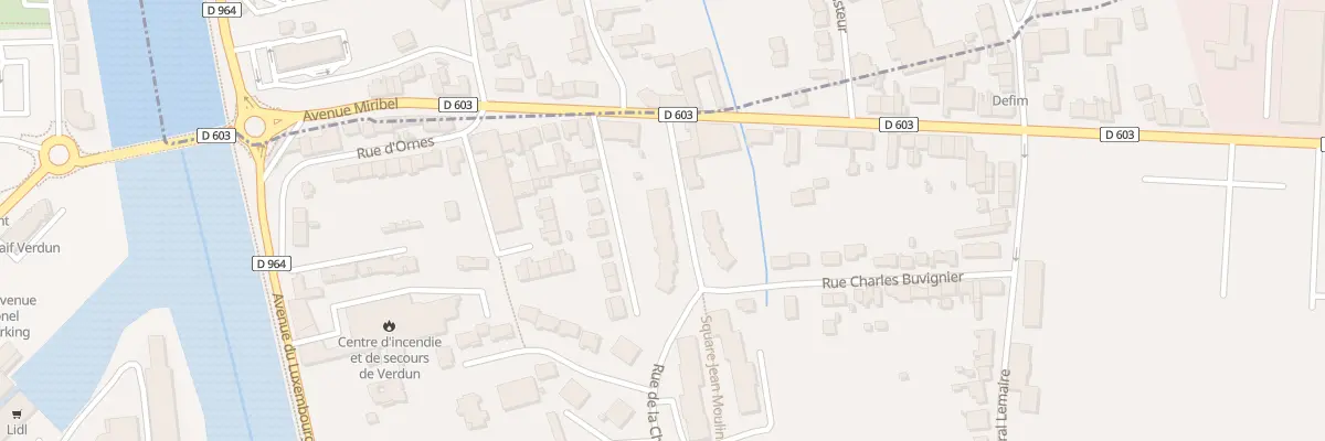 Plan du 17 Rue de la Charroniere à Verdun