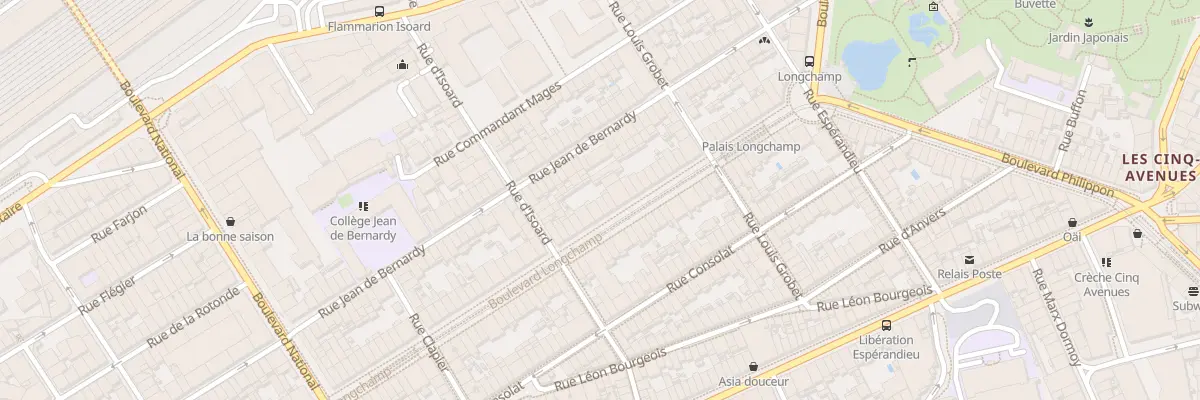 Plan du 95 Bd Longchamp à Marseille 1er Arrondissement