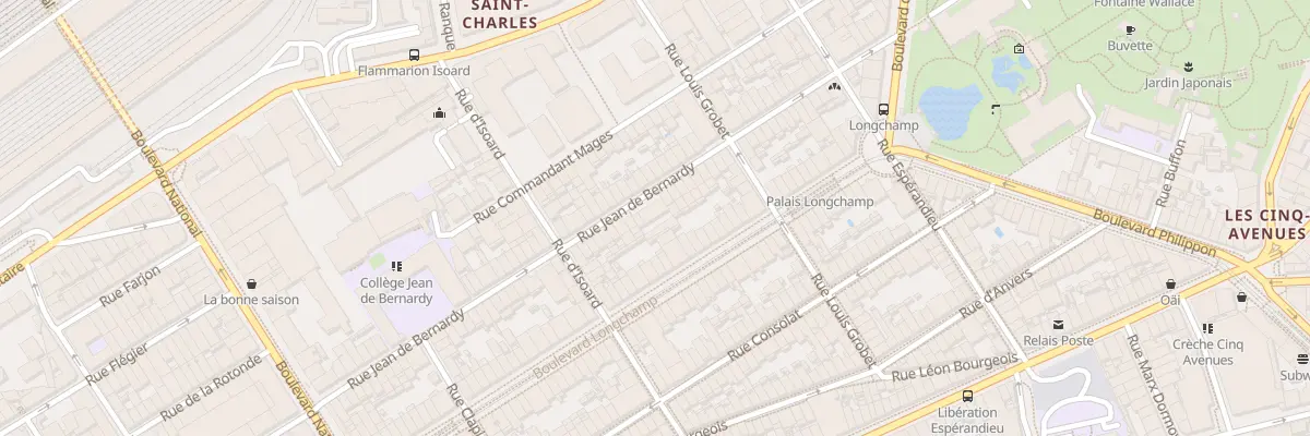 Plan du 70 Rue jean de bernardy à Marseille 1er Arrondissement