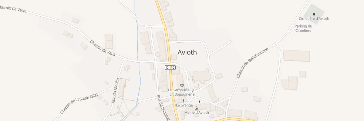 Plan du 1 Rue de l’Abbe Delhotel à Avioth