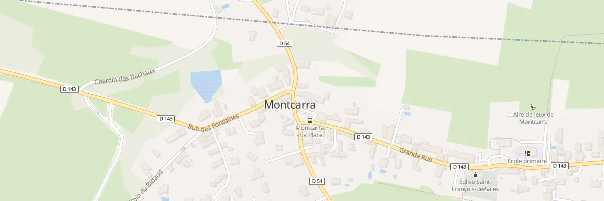 Plan du 15 Rue du Stade à Montcarra