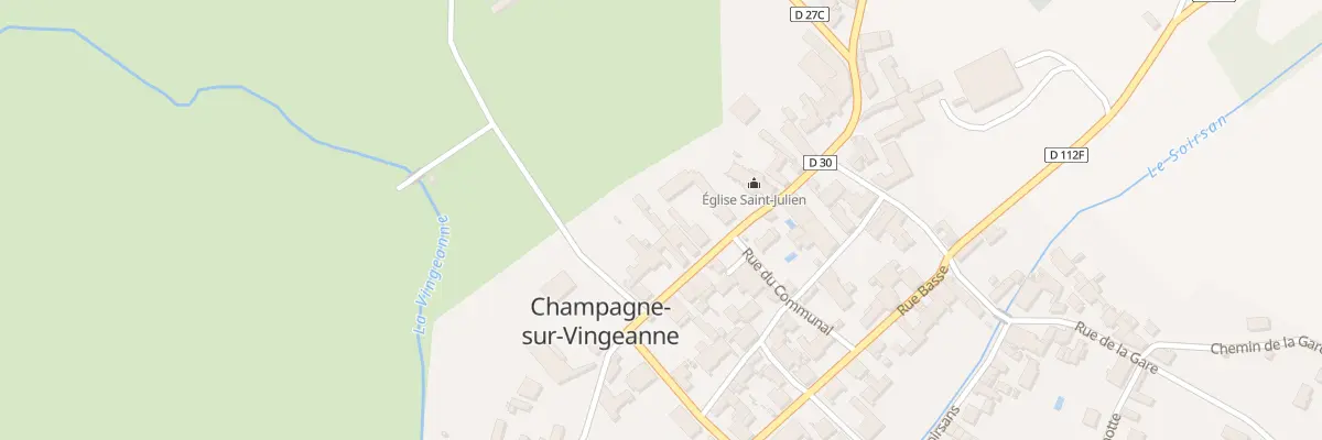 Plan du 18 Rue Haute à Champagne-sur-Vingeanne