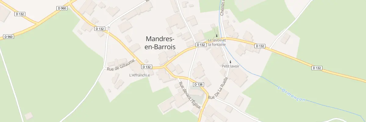 Plan du 1 Rue Entre Deux Jardins à Mandres-en-Barrois