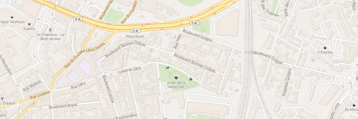 Plan du 60 Bd Bonnes Graces à Marseille 3e Arrondissement