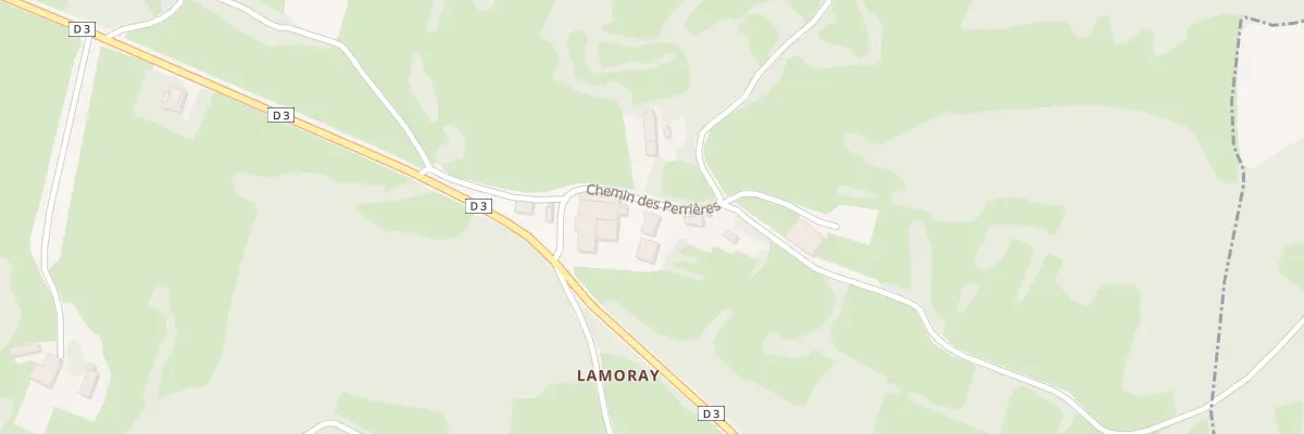 Plan du 2 Che des Perrieres Lamoray aux Trois-Châteaux